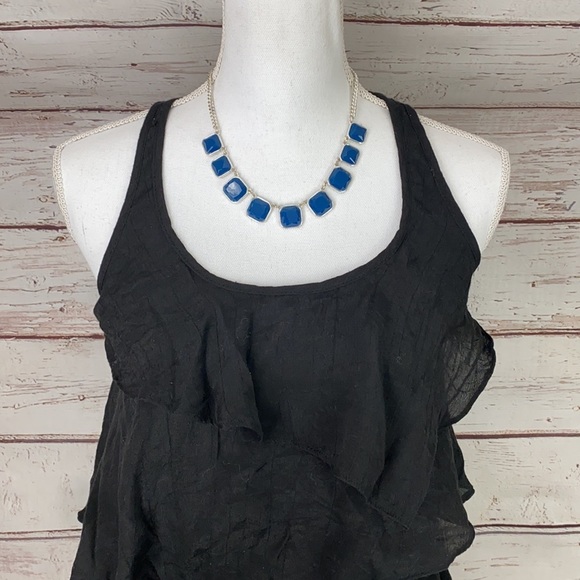 Black Ruffle Dress Size Small - Picture 2 of 9